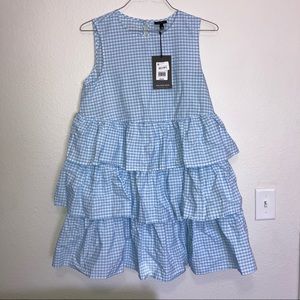 Who What Wear Gingham Checkered Dress SMALL